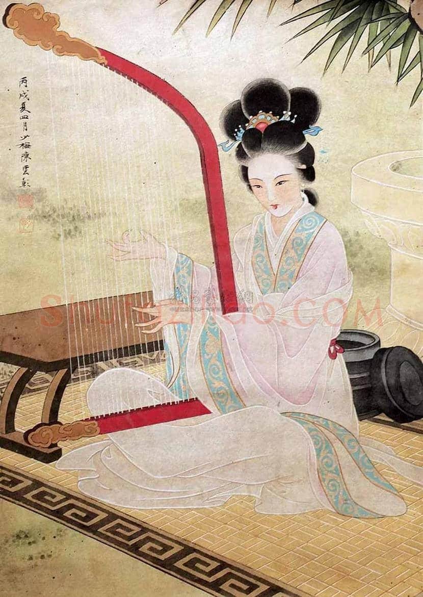 陈少梅人物画，有宋人风格 | 书画百科