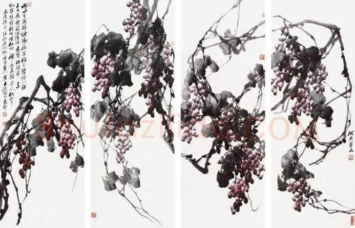 王雪涛等《花鸟四条屏》作品欣赏 | 书画资料