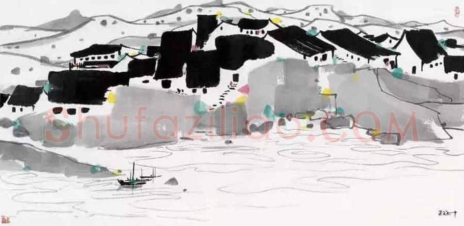 吴冠中，画不尽的江南人家 ! | 书画文摘