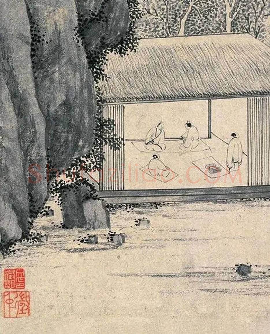 文徵明《消夏图》欣赏 | 书画文摘