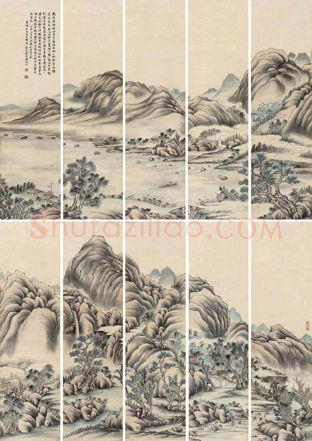 冯超然山水画拍卖价格及欣赏 | 书画学堂