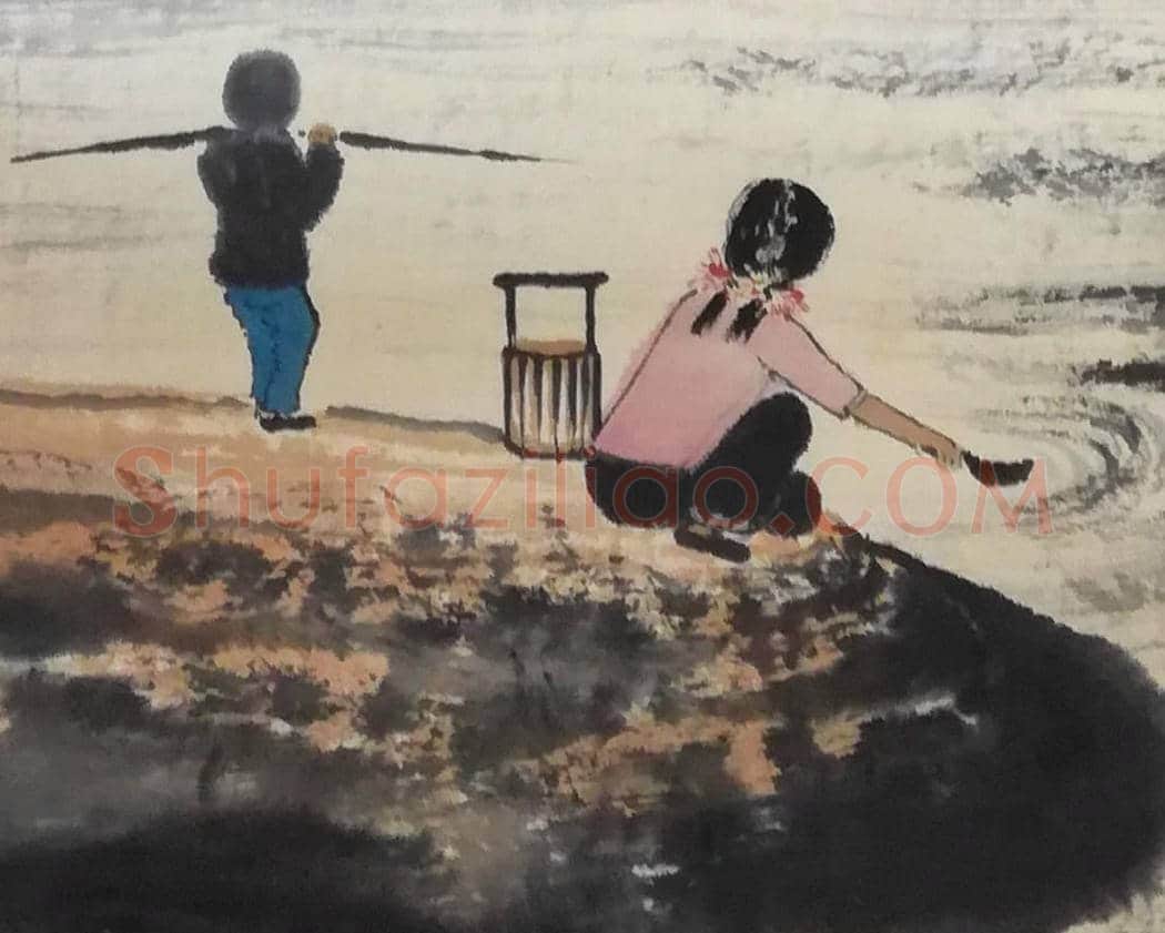 石鲁作品《忆行商山所见》，宁静唯美而令人神往！ | 国画欣赏