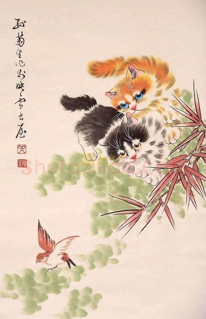 孙菊生:物理学教授业余画猫,且成为一代宗师! | 书画文摘