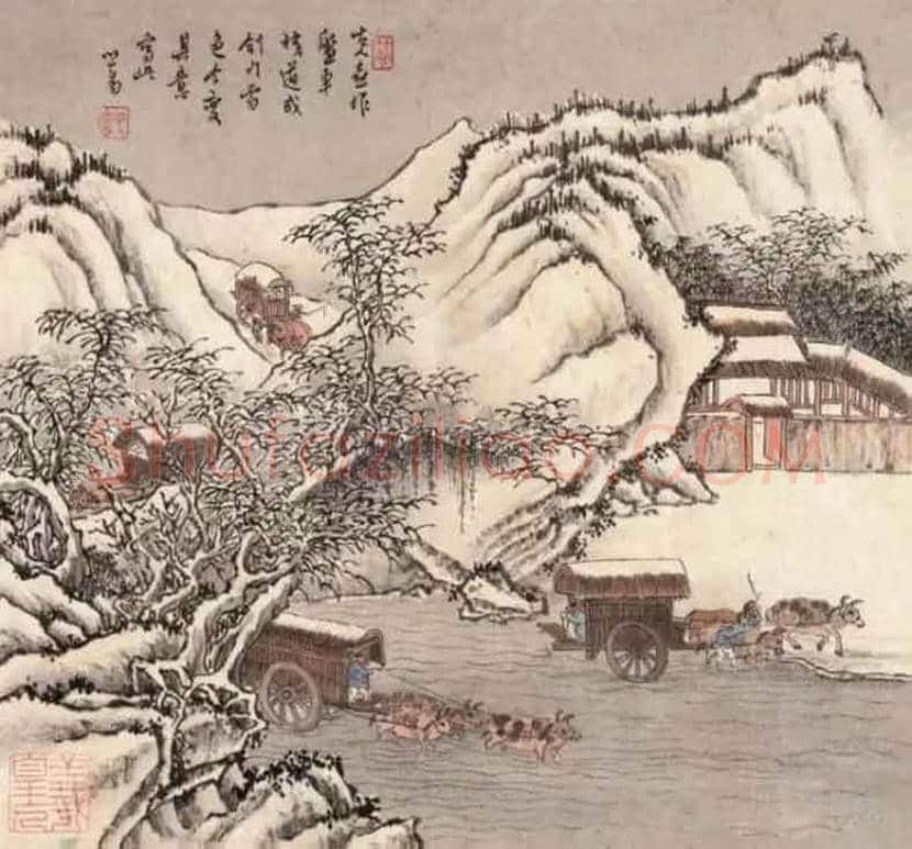 溥儒雪景山水作品欣赏 | 书画讲解