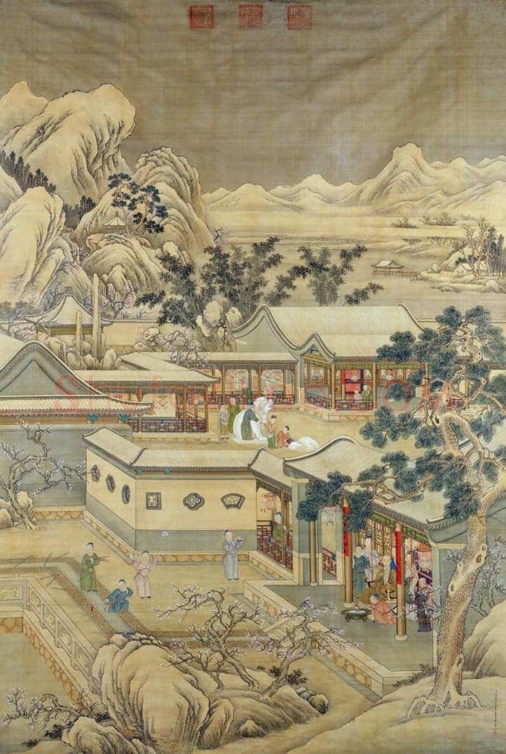郎世宁等《乾隆帝岁朝行乐图》 | 书画科普