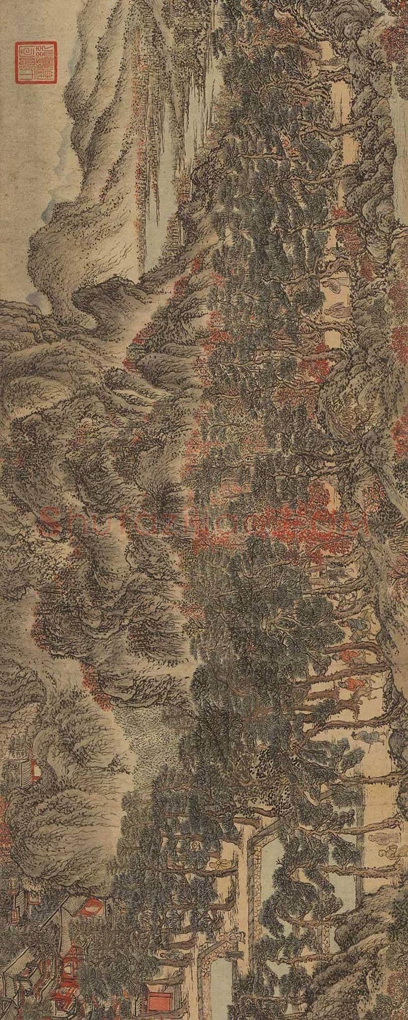 王蒙《太白山图》- 中国传世名画 | 著名国画鉴赏