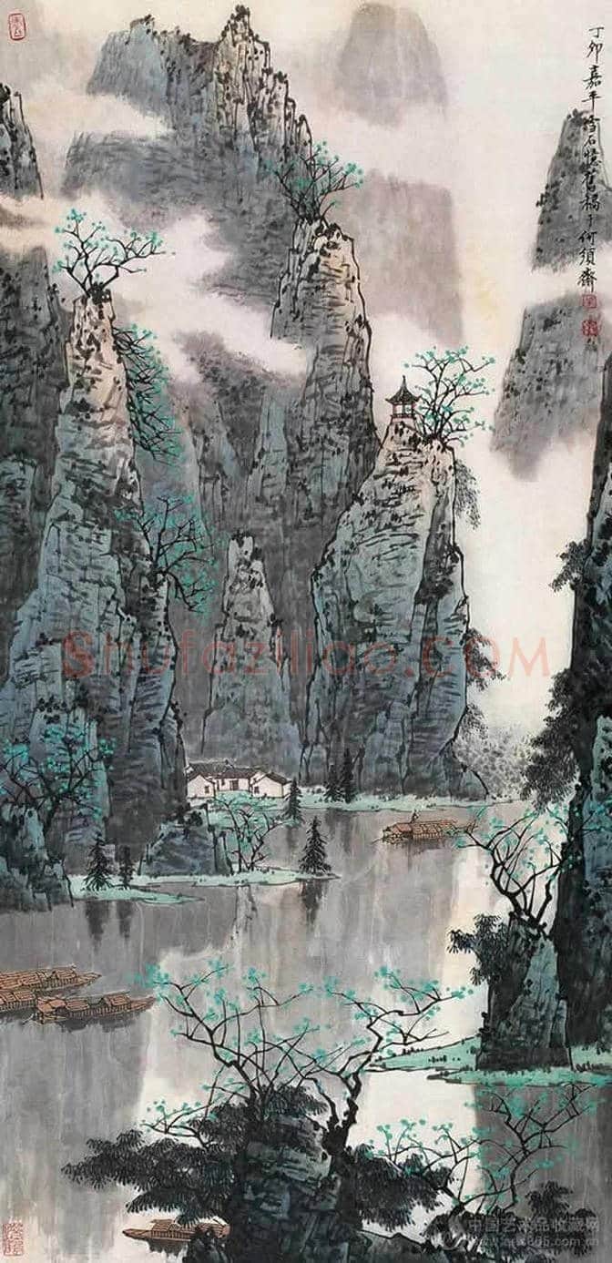 白雪石绘画作品《桂林山水》欣赏(100幅) | 书画文摘