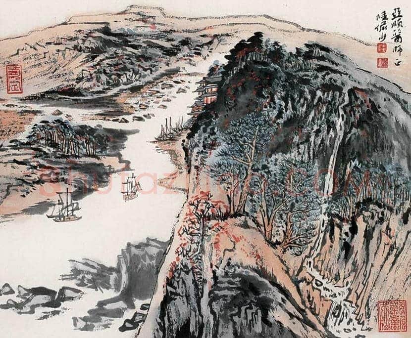 陆俨少山水画作品欣赏 | 书画学堂