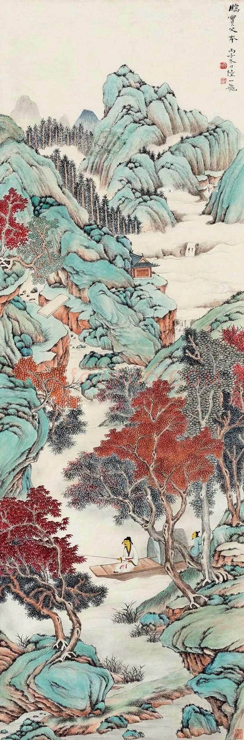 陆抑非山水画作品欣赏 | 书画资料