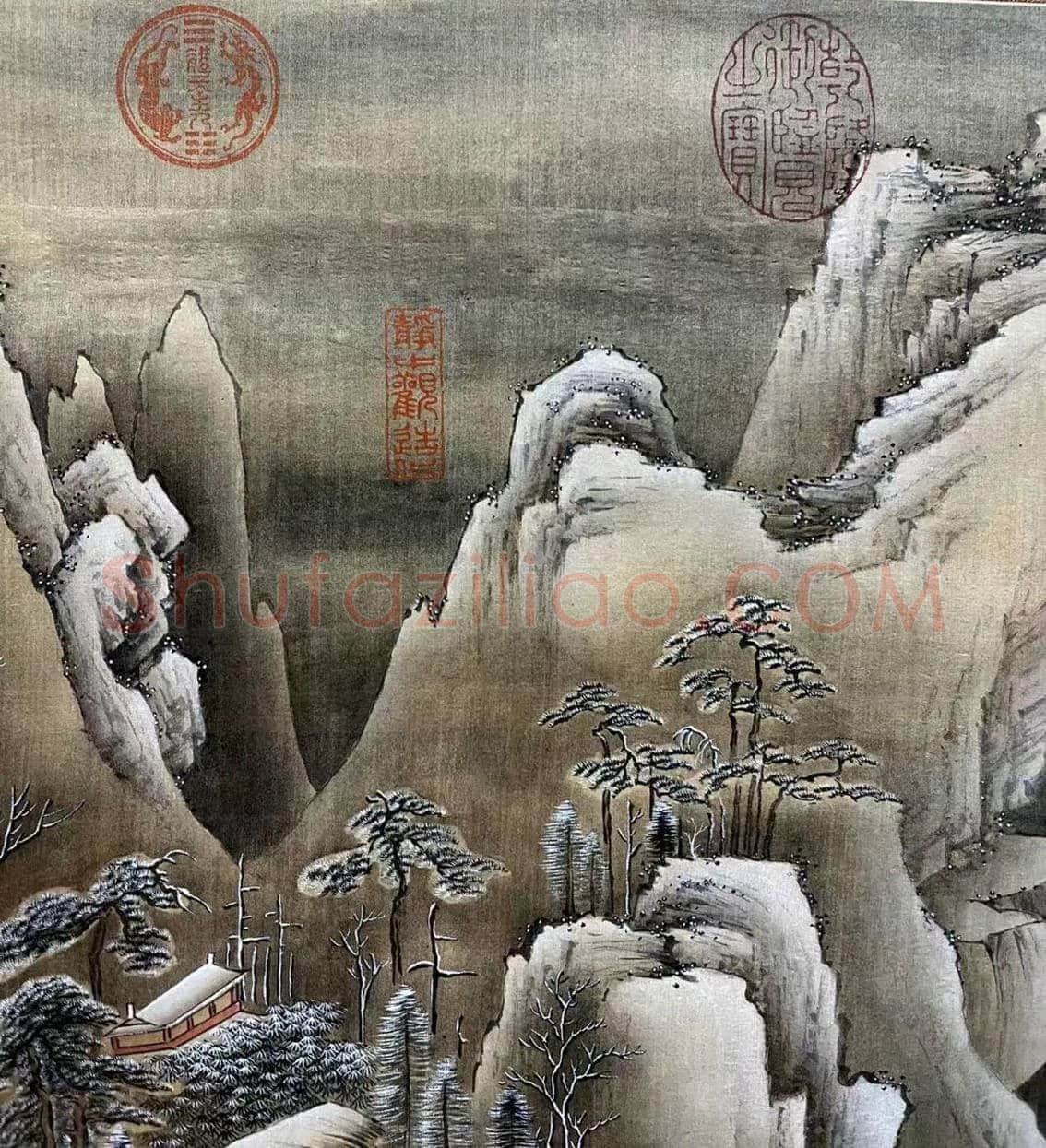 清寒高逸 寄情明洁——文徵明《雪山行旅图》 | 国画赏析