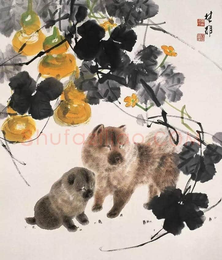 方楚雄工笔动物欣赏,很有乡土气息 | 书画资料