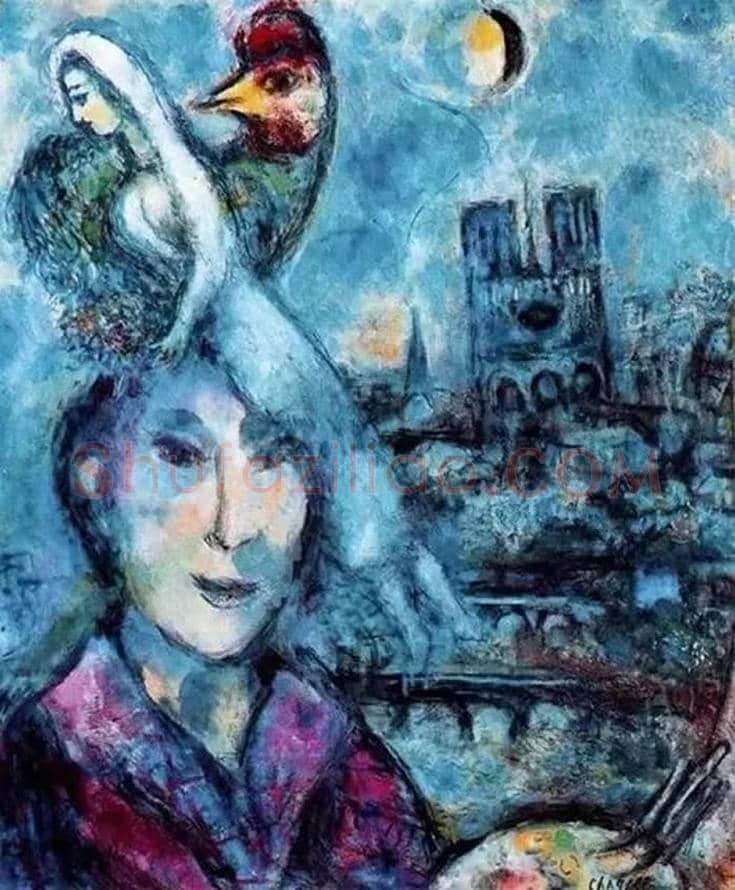 夏加尔绘画作品欣赏 | 书画知识