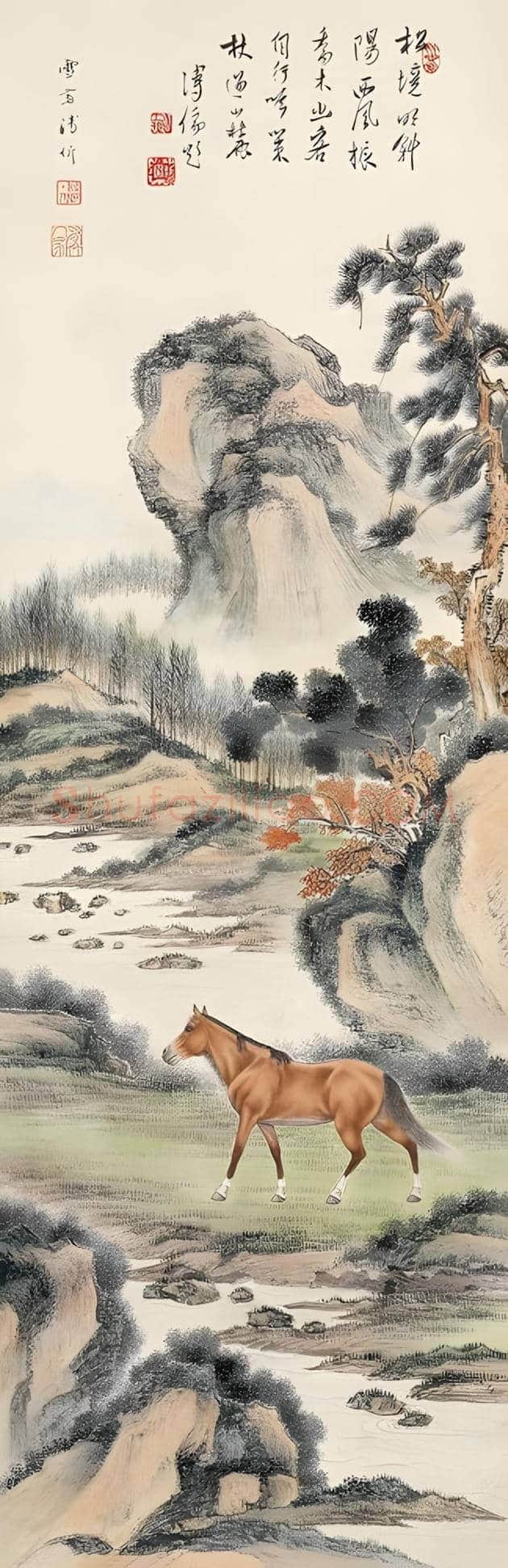 溥心畬画作欣赏 | 书画科普
