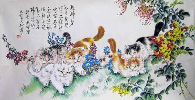 孙菊生:物理学教授业余画猫,且成为一代宗师! | 书画文摘