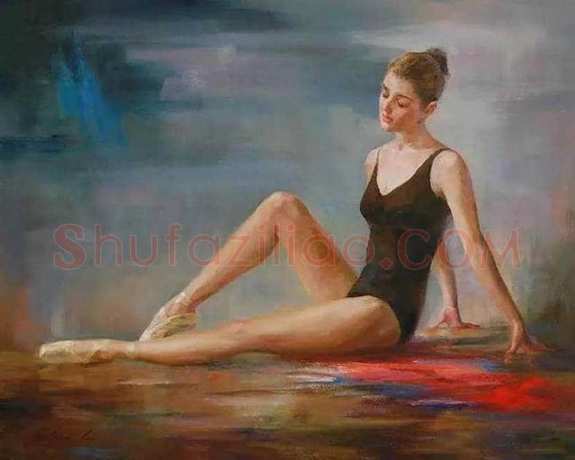 凯文·雷画中的舞女，体现一种静谧的美！ | 书画文摘