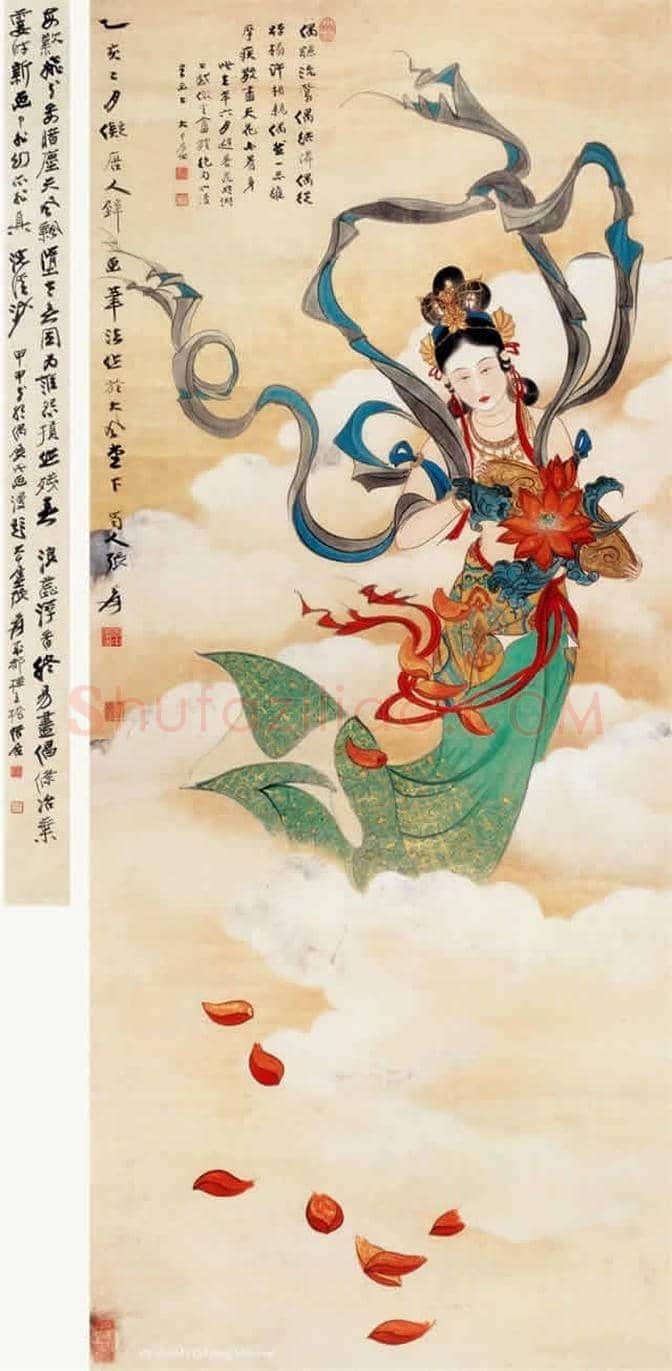 画坛巨匠张大千:创作数百幅《仕女图》 | 书画常识