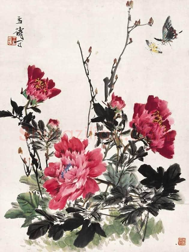 王雪涛国画牡丹欣赏 | 书画学堂