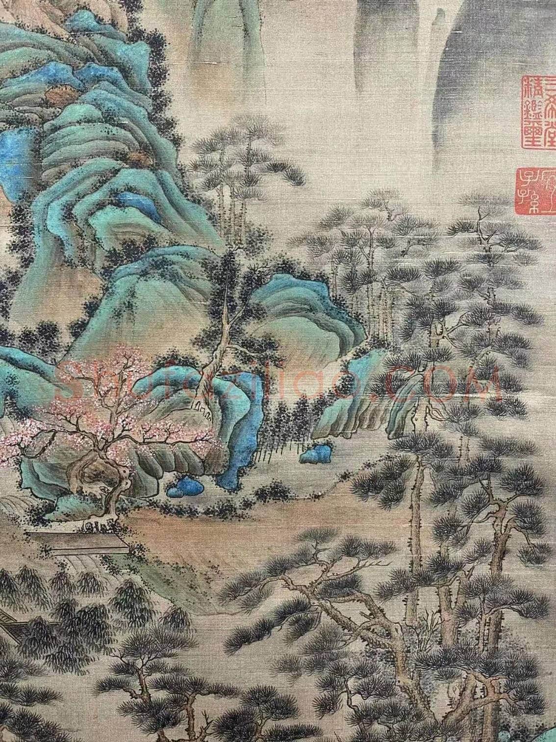 宫廷正统 青绿翘楚——钱维城《松壑仙踪图》 | 国画鉴赏