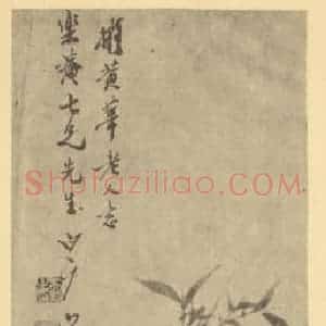 清代 吴照国画作品《竹》摘自 南画大成 卷一