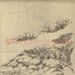清代 永瑢国画作品《山水图(十)》摘自 南画大成 卷十二
