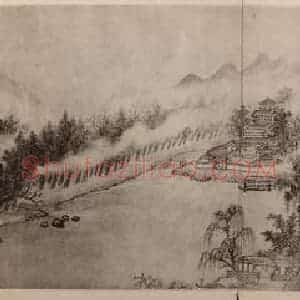 清代 王翚国画作品《江山纵览图卷(二)》摘自 南画大成 卷十三