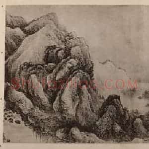 清代 王翚国画作品《江山纵览图卷(七)》摘自 南画大成 卷十三