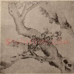 元代 王渊国画作品《秋塘立鹭图卷(一)》摘自 南画大成 卷十四