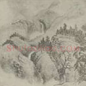 清代 王翚国画作品《石亭图卷》摘自 南画大成 卷十五