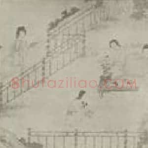 清代 改琦国画作品《临仇十洲美人图卷(六)》摘自 南画大成 卷十五