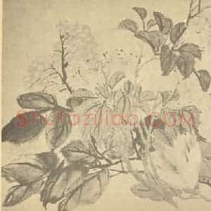 清代 赵之谦国画作品《杂花》摘自 南画大成 续集三
