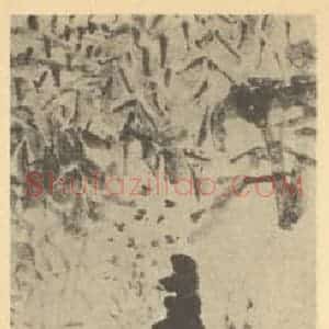 清代 赵之谦国画作品《藤花图》摘自 南画大成 续集三