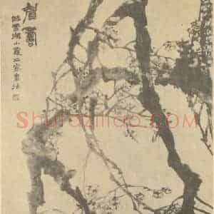 清代 赵之谦国画作品《眉寿图》摘自 南画大成 续集三