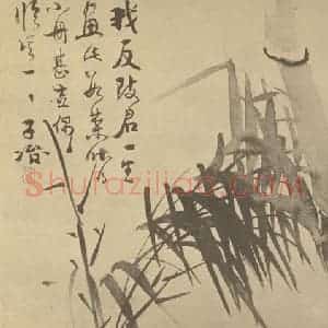 清代 瞿应绍国画作品《竹》摘自 南画大成 卷二
