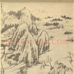清代 道济国画作品《纪游图咏(二)》摘自 南画大成 续集四·补遗