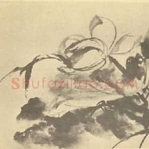 清代 李鳝国画作品《荷花图》摘自 南画大成 续集四·补遗