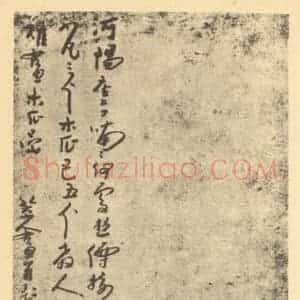 清代 朱耷国画作品《木瓜》摘自 南画大成 续集四·补遗