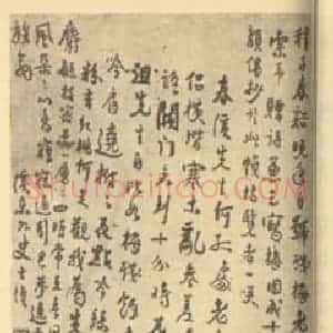 清代 汪士慎国画作品《画梅》摘自 南画大成 续集四·补遗