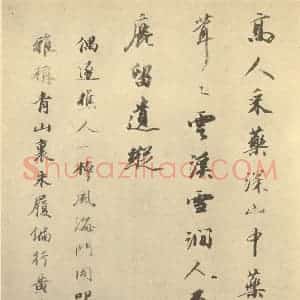 清代 华岩·山水册·王文治题跋(一)