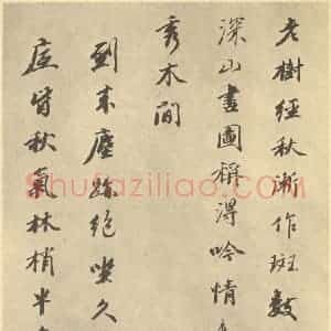 清代 华岩·山水册·王文治题跋(十一)