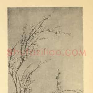 清代 许敬国画作品《梅花》摘自 南画大成 卷三
