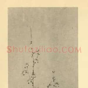 清代 赵之琛国画作品《梅花》摘自 南画大成 卷三
