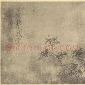 明代 陈淳国画作品《花卉图》摘自 南画大成 卷四