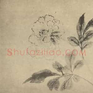 清代 蒋廷锡国画作品《牡丹》摘自 南画大成 卷五