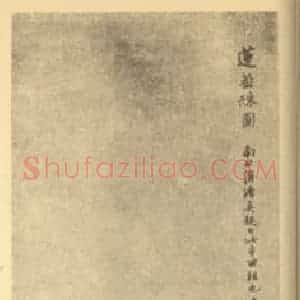 清代 赵之谦国画作品《荷花图》摘自 南画大成 卷五