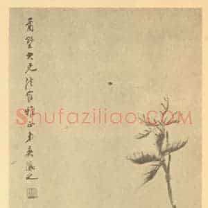 清代 吴熙载国画作品《枇杷》摘自 南画大成 卷五
