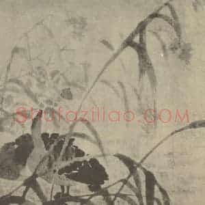 清代 边寿民国画作品《芦雁图(二)》摘自 南画大成 卷六