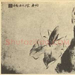 清代 华岩国画作品《花鸟图(三)》摘自 南画大成 卷六