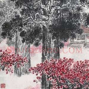 钱松嵒《钱松嵒梅园新村》现代书画作品图片赏析