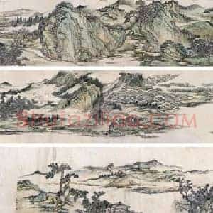启功《启功山水画拍卖价格》当代书画作品图片赏析