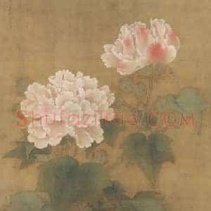 李迪《李迪红白芙蓉图》宋代书画作品图片赏析
